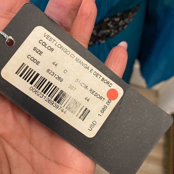 Carlos Miele designer evening 100% silk gown, size 44(US12) - Picture 13 of 16